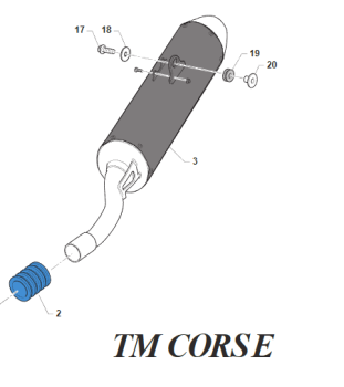 Schalldämpfer TM Corse MX 125 2T ab 2025. # 27322`